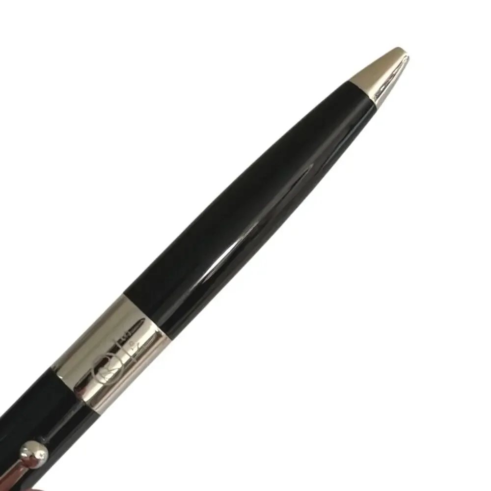 Romeo No.3 black/silver ballpoint pen wide barrel